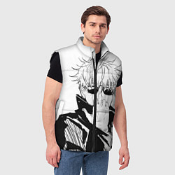 Мужской жилет Магическая битва Годжо, цвет: 3D-черный — фото 2