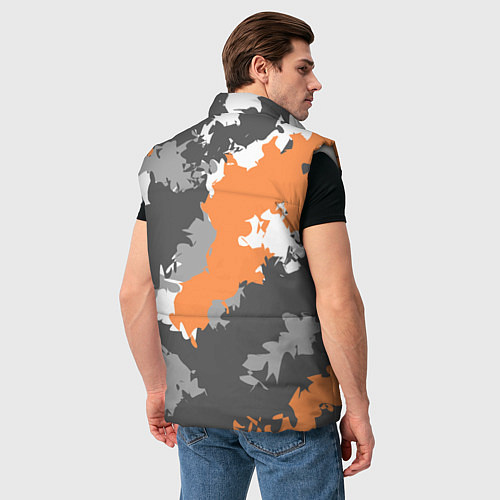 Мужской жилет Камуфляж огненный / 3D-Светло-серый – фото 4
