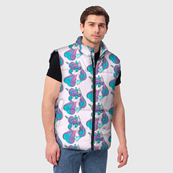 Мужской жилет Пони узор, цвет: 3D-черный — фото 2