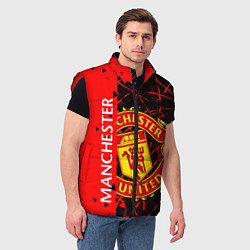Мужской жилет МАНЧЕСТЕР MANCHESTER UNITED, цвет: 3D-красный — фото 2