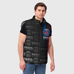 Мужской жилет ФК ПСЖ PARIS SAINT GERMAIN, цвет: 3D-светло-серый — фото 2