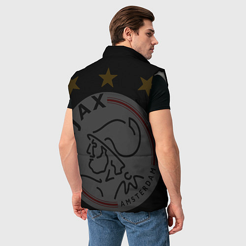 Мужской жилет FC AJAX AMSTERDAM ФК АЯКС / 3D-Светло-серый – фото 4