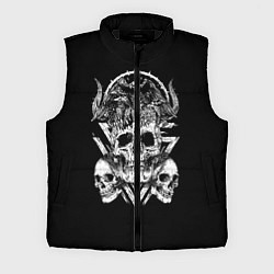 Мужской жилет Черепа и Вороны Skulls Raven, цвет: 3D-черный