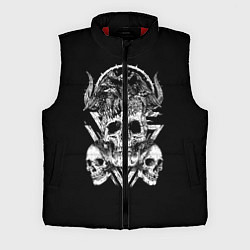 Мужской жилет Черепа и Вороны Skulls Raven, цвет: 3D-красный