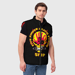 Мужской жилет Five Finger Death Punch FFDP, цвет: 3D-красный — фото 2