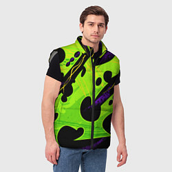 Мужской жилет КИСЛОТНАЯ ОРГАНИКА НЕОНОВАЯ, цвет: 3D-светло-серый — фото 2