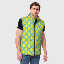 Мужской жилет Уточка, цвет: 3D-черный — фото 2