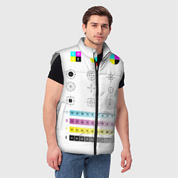 Мужской жилет CMYK, цвет: 3D-светло-серый — фото 2