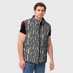 Мужской жилет Шахматист, цвет: 3D-красный — фото 2