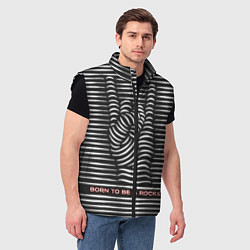 Мужской жилет Рождён быть Рок-Звездой, цвет: 3D-черный — фото 2