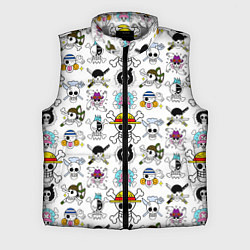 Мужской жилет Веселые Роджеры пиратов Соломенной Шляпы, цвет: 3D-светло-серый