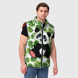 Мужской жилет Милая Панда Летняя, цвет: 3D-красный — фото 2