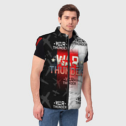 Мужской жилет WAR THUNDER ВАР ТАНДЕР, цвет: 3D-красный — фото 2