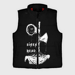 Мужской жилет Сиреноголовый ЧБ Siren Head, цвет: 3D-красный