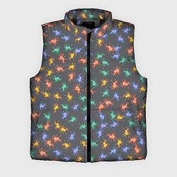 Мужской жилет Аксолотль паттерн, цвет: 3D-черный