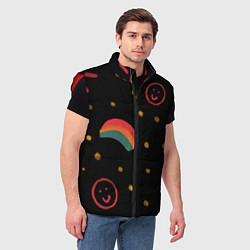 Мужской жилет Мрачное детство, цвет: 3D-красный — фото 2