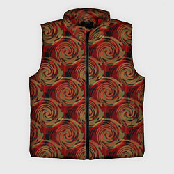 Мужской жилет Красно-оливковый ретро, цвет: 3D-красный