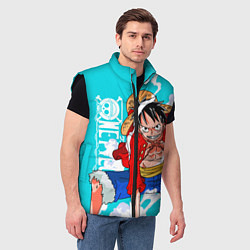Мужской жилет Ван-Пис, Гому Гому но Ми, цвет: 3D-черный — фото 2