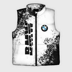 Мужской жилет BMW БМВ РАЗРЕЗАННОЕ ЛОГО, цвет: 3D-черный