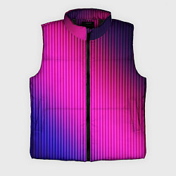 Мужской жилет Фиолетово-малиновый градиент, цвет: 3D-черный