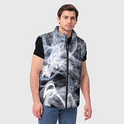 Мужской жилет Графика дыма, цвет: 3D-черный — фото 2