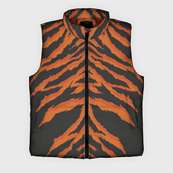 Мужской жилет Шкура тигра оранжевая, цвет: 3D-красный