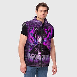 Мужской жилет Cyberpunk Samurai Anime, цвет: 3D-светло-серый — фото 2