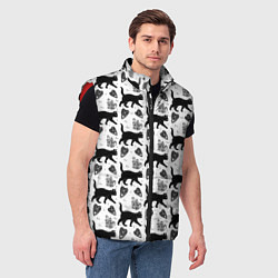 Мужской жилет Patern Halloween 1, цвет: 3D-красный — фото 2