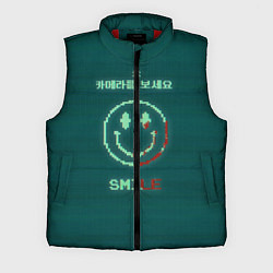 Мужской жилет Игра в кальмара: Смайлик, цвет: 3D-красный