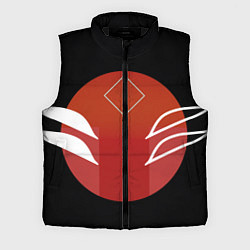 Мужской жилет Японская лисица, цвет: 3D-черный