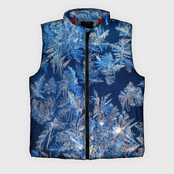 Мужской жилет Снежинки макро snowflakes macro, цвет: 3D-красный