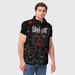 Мужской жилет Slipknot Rock Слипкнот Музыка Рок Гранж, цвет: 3D-черный — фото 2