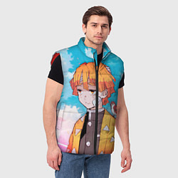 Мужской жилет КЛИНОК РАССЕКАЮЩИЙ ДЕМОНОВ, ЗЕНИТЦУ, цвет: 3D-красный — фото 2