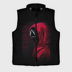 Мужской жилет ИГРА В КАЛЬМАРА, СТРАЖ ТРЕУГОЛЬНИК, ФИГУРЫ ИГРЫ, цвет: 3D-светло-серый