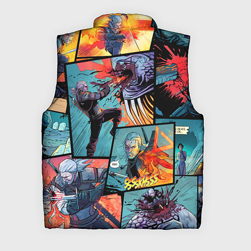 Мужской жилет Ведьмак The Witcher комикс / 3D-Красный – фото 2