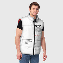 Мужской жилет NASA БЕЛАЯ ФОРМА, цвет: 3D-красный — фото 2