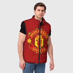Мужской жилет Manchester United F C, цвет: 3D-черный — фото 2