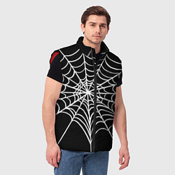 Мужской жилет Паутинка без паучка, цвет: 3D-красный — фото 2