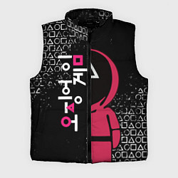 Мужской жилет ИГРА В КАЛЬМАРА ТРЕУГОЛЬНИК SQUID GAME, цвет: 3D-черный