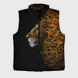 Мужской жилет ПЛАМЕННЫЙ ЛЕВ, цвет: 3D-черный