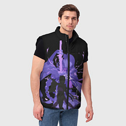 Мужской жилет Genshin Impact Raiden, цвет: 3D-черный — фото 2