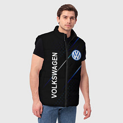 Мужской жилет Volkswagen, sport style, цвет: 3D-черный — фото 2