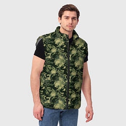 Мужской жилет Крабы камуфляж, цвет: 3D-светло-серый — фото 2