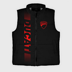 Мужской жилет DUCATI BLACK RED LINE