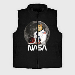 Мужской жилет Доги Космонавт Мем Наса Doge, цвет: 3D-черный