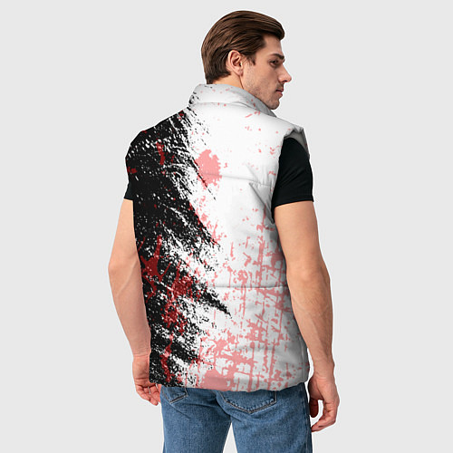 Мужской жилет Destiny Кровавые пятна / 3D-Светло-серый – фото 4