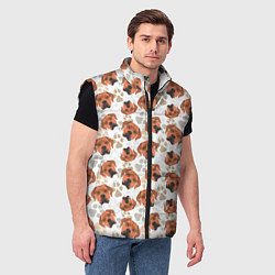 Мужской жилет Собака Родезийский Риджбек, цвет: 3D-черный — фото 2