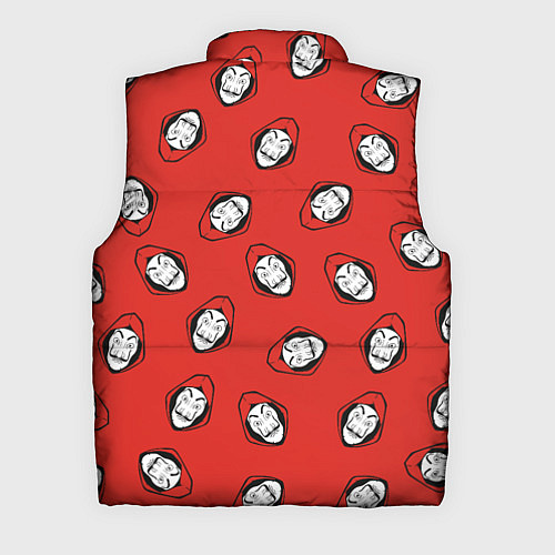 Мужской жилет БУМАЖНЫЙ ДОМ , УЗОР ИЗ МАСОК ДАЛИ / 3D-Красный – фото 2