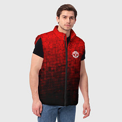 Мужской жилет MU red-black, цвет: 3D-красный — фото 2