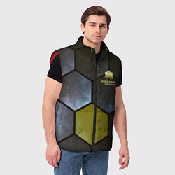 Мужской жилет JWST space cell theme, цвет: 3D-красный — фото 2